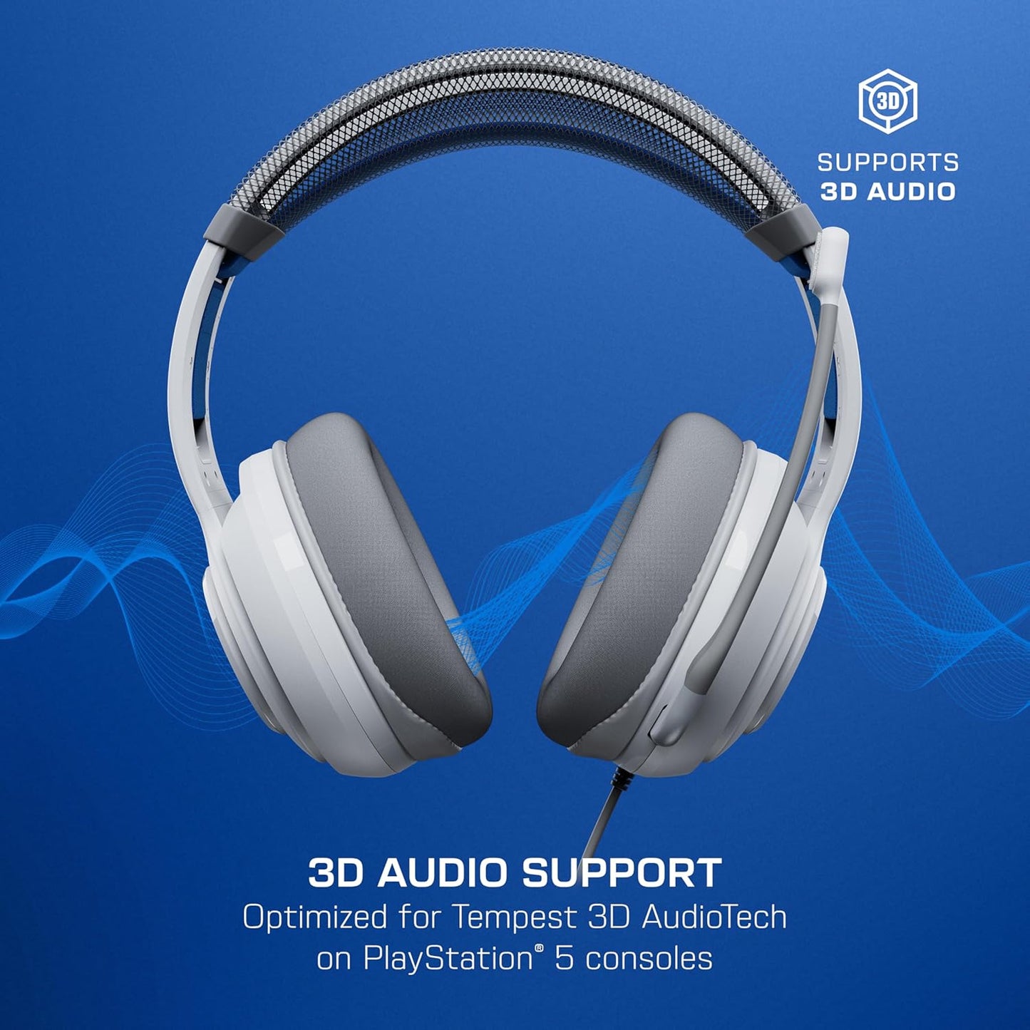 Turtle Beach Atlas 200 Wired Gaming Headset Officially Licensed for PlayStation, PS5, PS4, 50mm Nanoclear Drivers, Flip-to-Mute Mic, Memory Foam Cushions, Floating Headband - White