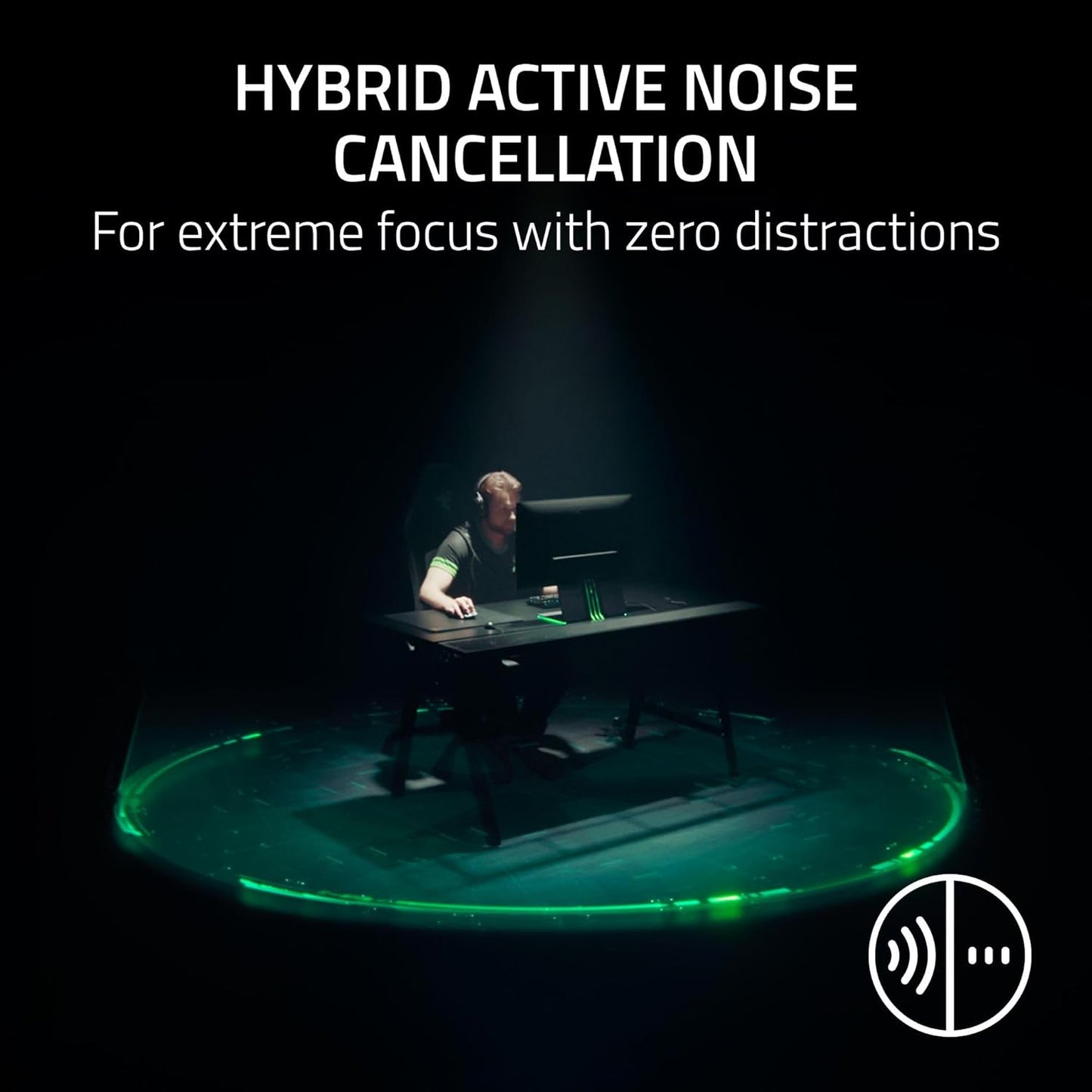 Razer BlackShark V3 Pro Wireless ANC Gaming Headset for Xbox: Full Band Mic - 50mm Driver - 2.4 GHz, Bluetooth, USB, 3.5mm - Works with PC, Mac, PS5, Nintendo Switch - Long Battery Life -