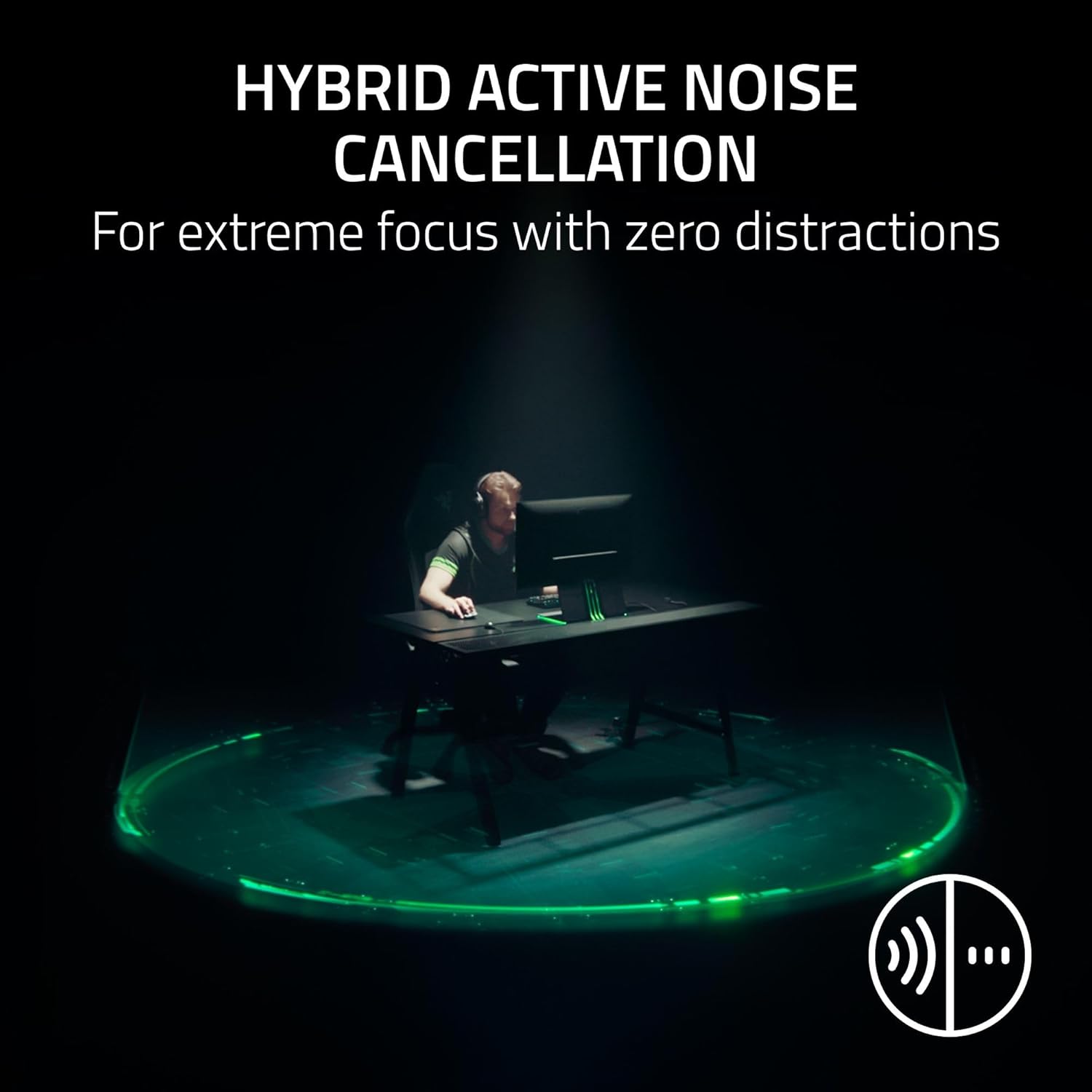 Razer BlackShark V3 Pro Wireless ANC Gaming Headset for Xbox: Full Band Mic - 50mm Driver - 2.4 GHz, Bluetooth, USB, 3.5mm - Works with PC, Mac, PS5, Nintendo Switch - Long Battery Life -