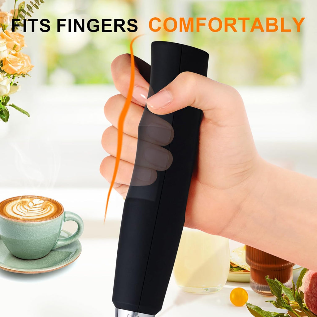 BaristaPro™ Electric Milk Frother – Hot & Cold Foam Maker for Lattes, Cappuccinos & Coffee