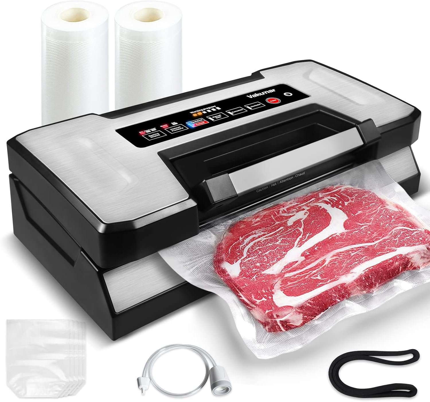 FreshLock™ Vacuum Food Sealer Machine – Automatic Food Preservation System with Airtight Sealing Technology