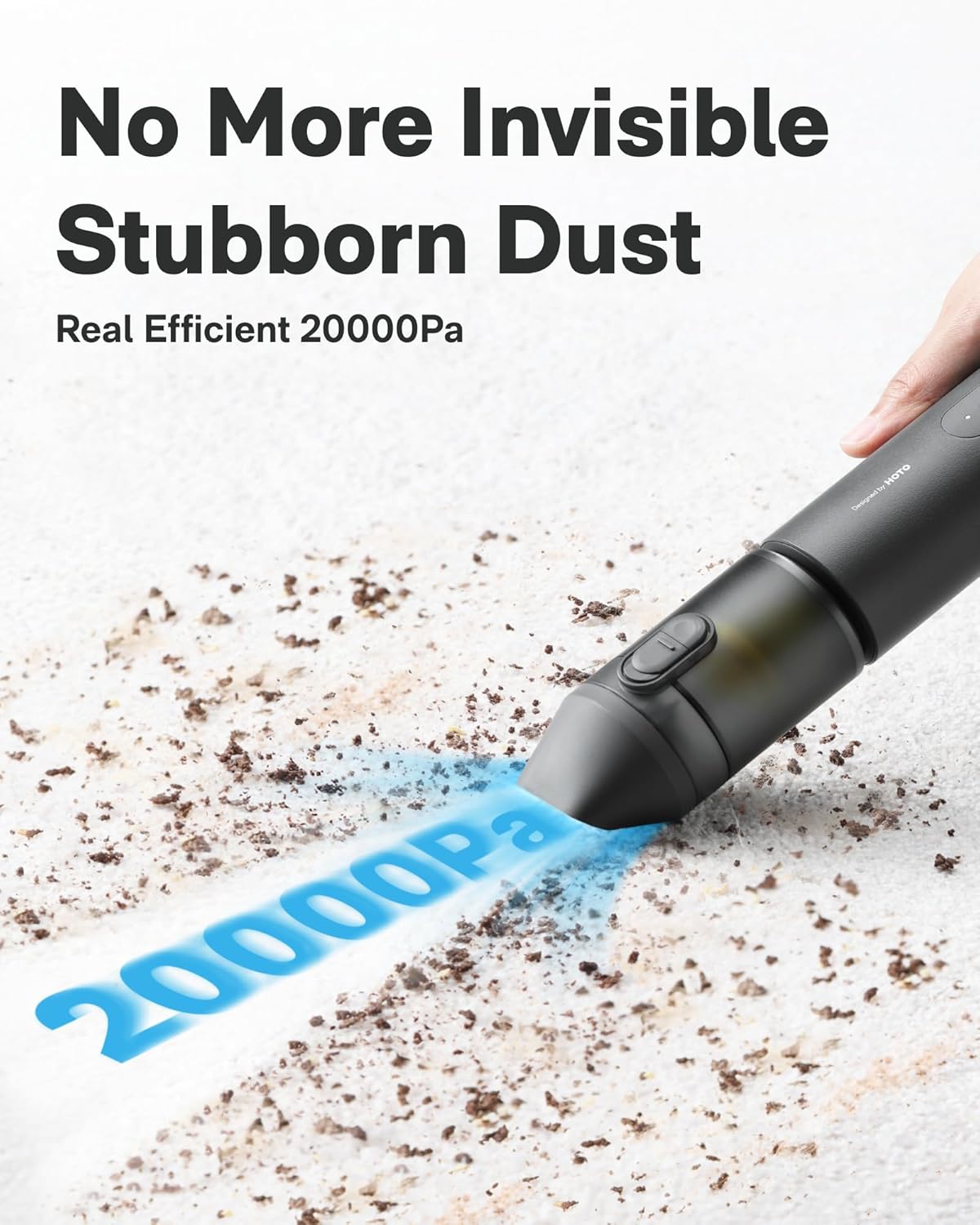 HOTO 4-in-1 Handheld Car Vacuum Cleaner – Cordless 20000Pa Portable Mini Vacuum & Air Duster
