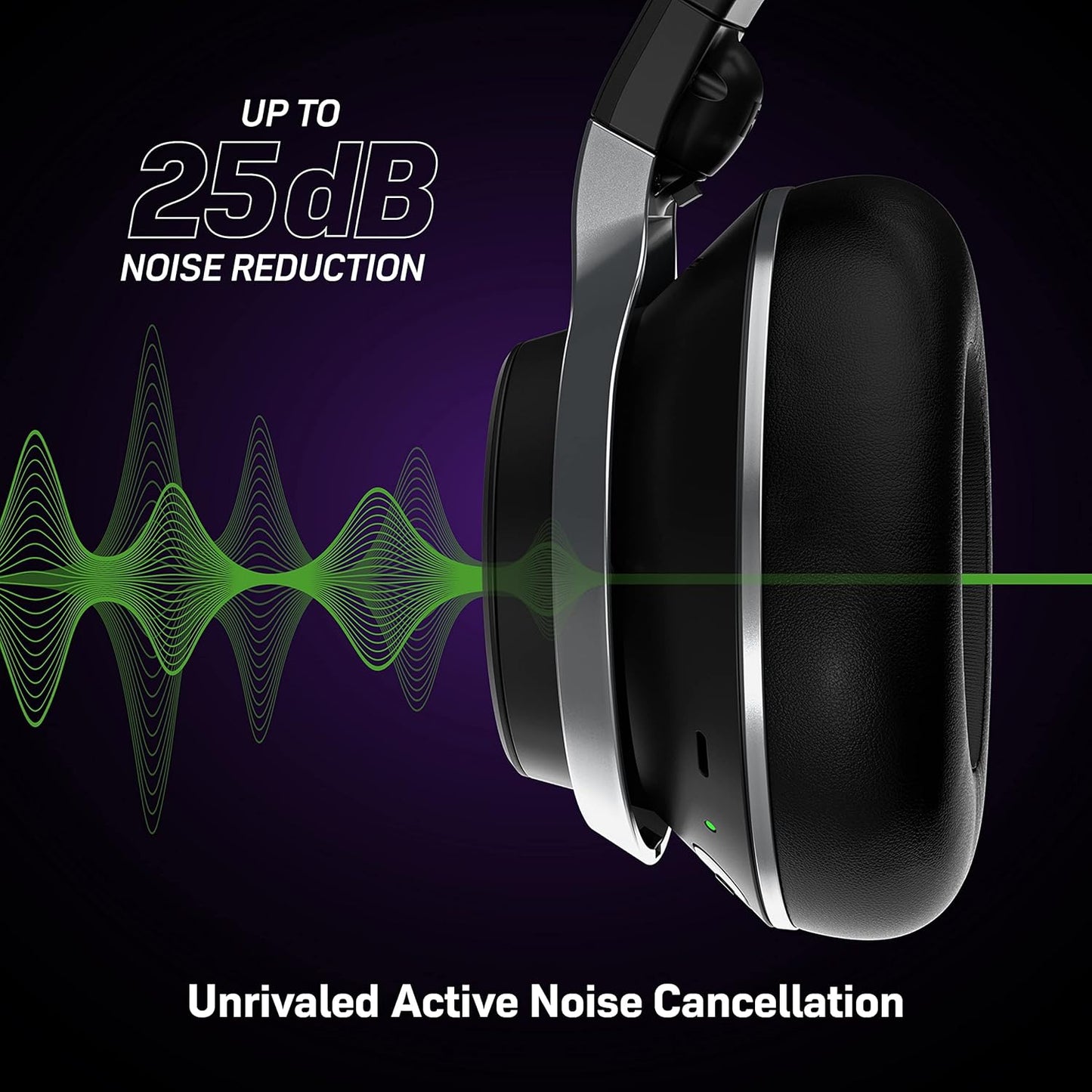 Turtle Beach Stealth Pro Multiplatform Wireless Noise-Cancelling Gaming Headset for Xbox Series X|S, Xbox One, PS5, PS4, PC, Mac, Mobile – Swappable Batteries – Black